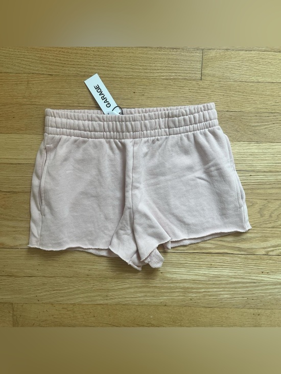 Garage Pants - Garage Pastel Pink Elastic Waist Terry Shorts